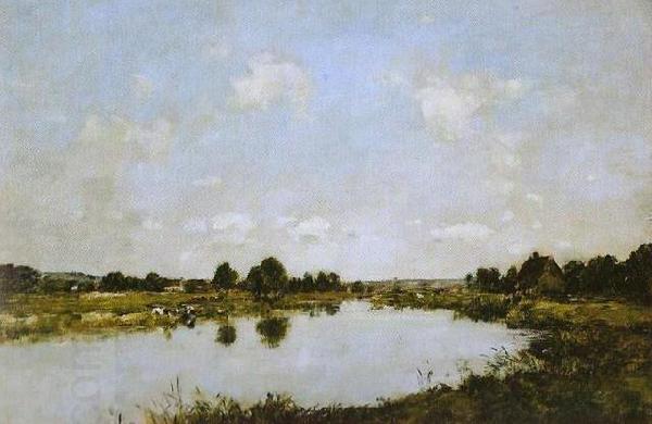 Eugene Boudin Deauville - O rio morto oil painting picture